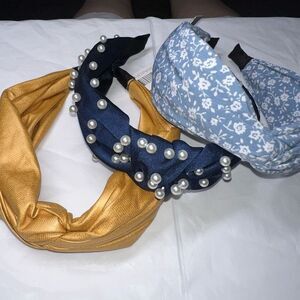 G by Gennaro Set of Three Wide Head Bands